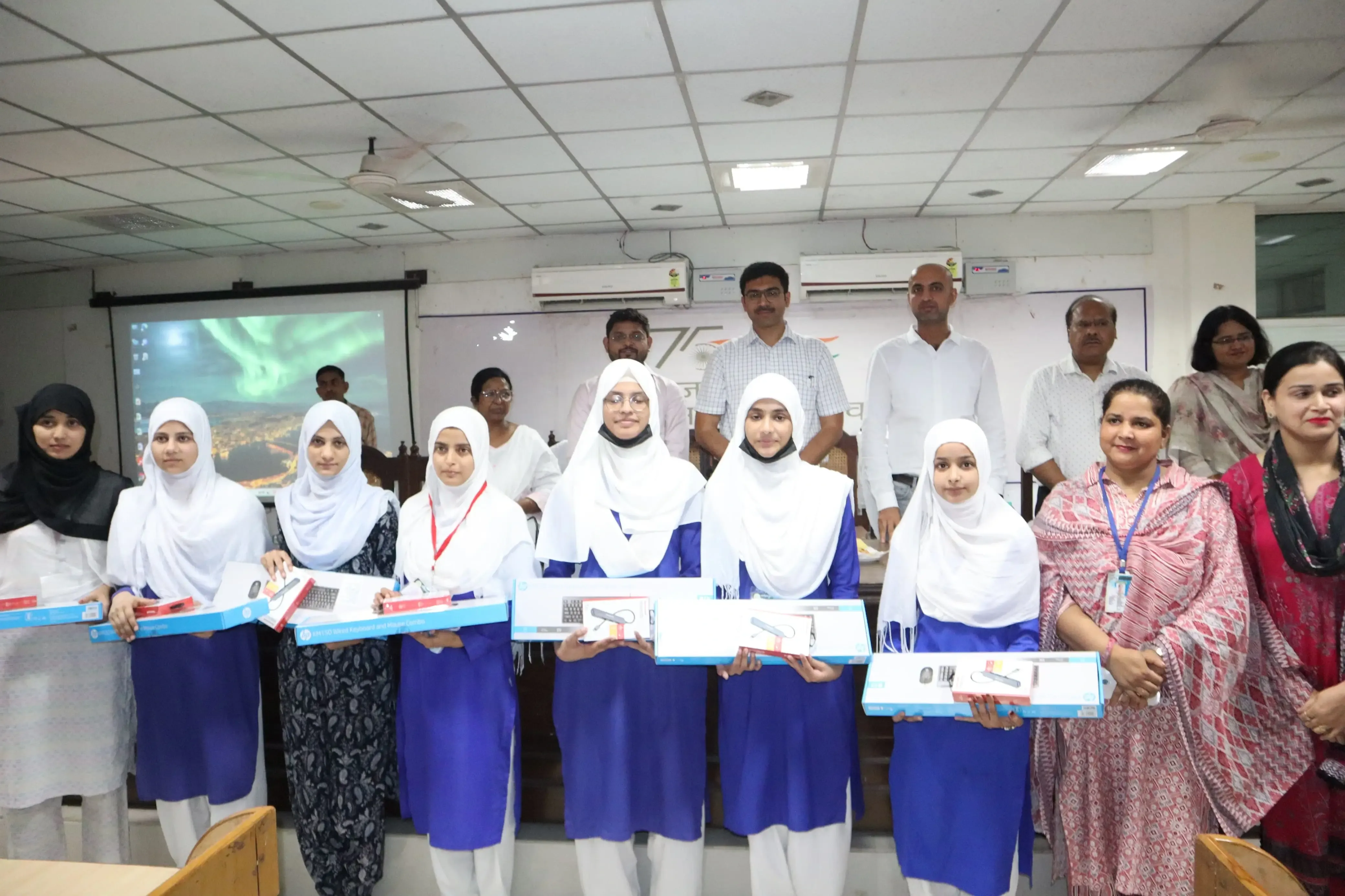 District Magistrate Saharanpur UP Awarding Coding Kits to Best Students