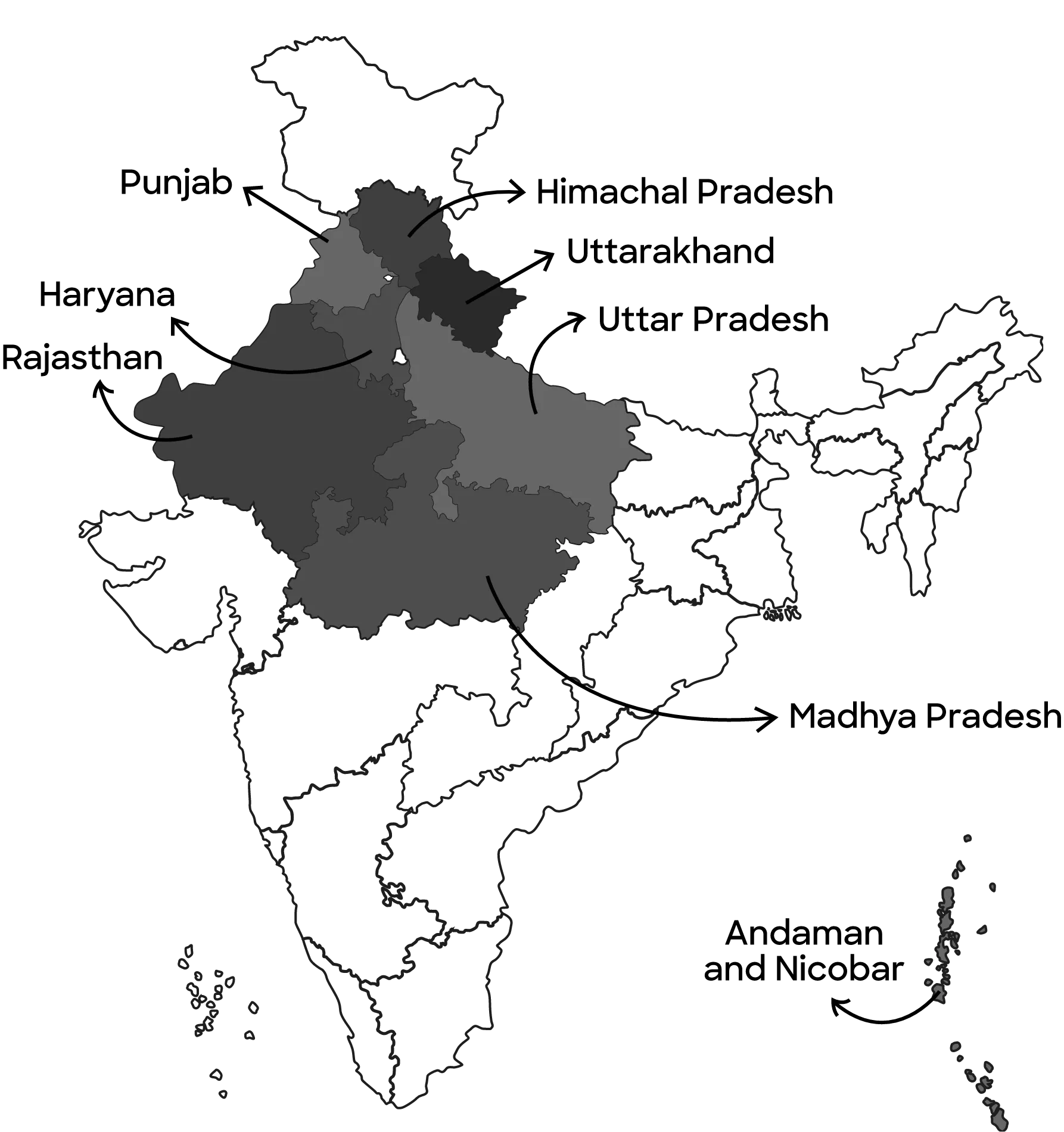 india map