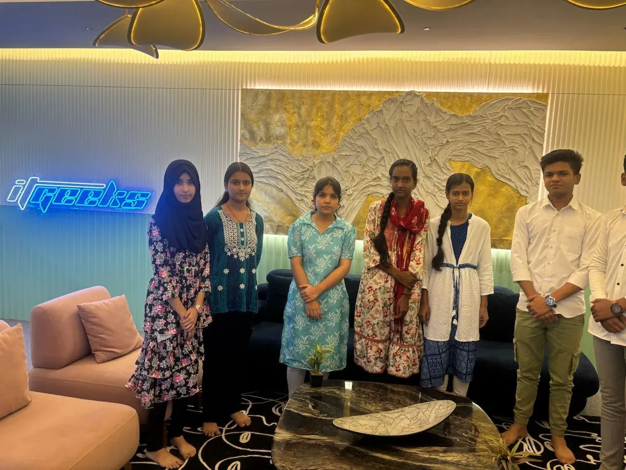CodeYogi students at the itGeeks office after being hired